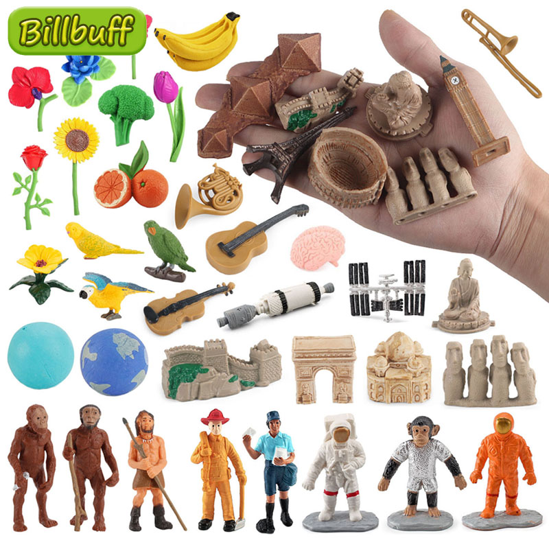 Musical Instrument Diy For Kids - 最新のシミュレーションアーキテクチャ楽器モデルフルーツアクション鳥フィギュア置物教育玩具子供のためのギフト