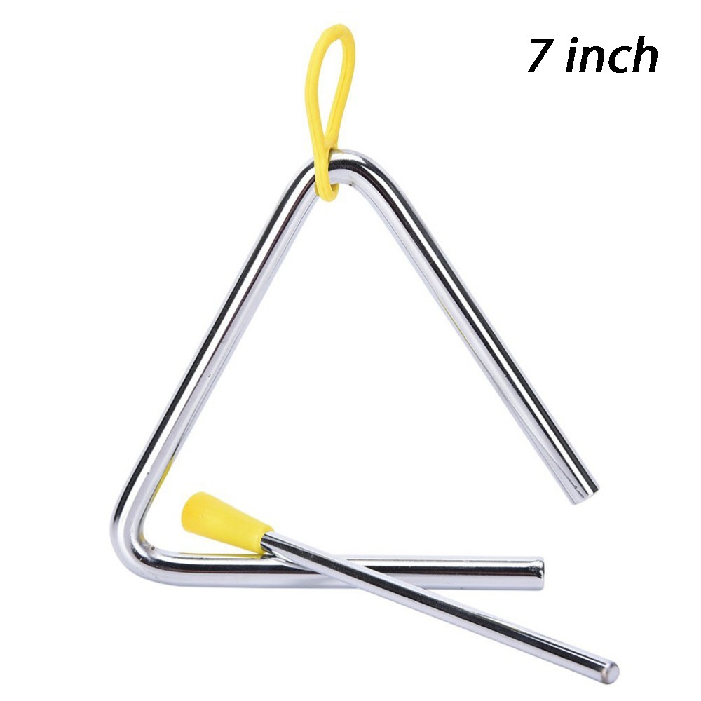 Musical Instrument Triangle - ステンレス鋼の三角形の楽器 ラバーグリップ 人間工学に基づいたデザイン 打楽器 ハンドヘルドデザイン オルフ楽器