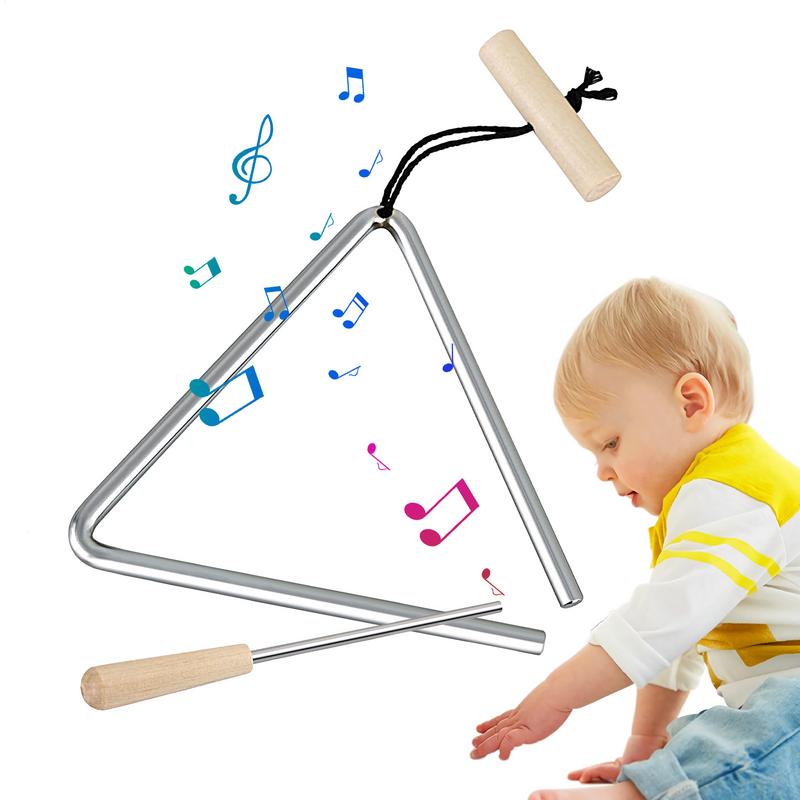 Musical Instrument Triangle - ストライカー付き三角パーカッションベル,スチールハンド楽器,リズム教育