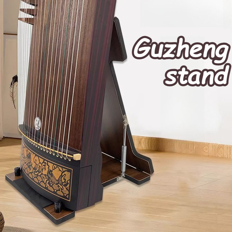 Musical Instrument Guzheng - 折りたたみ古筝収納ラック滑り止めデザイン耐久性のある古筝専用垂直スタンド楽器アクセサリー