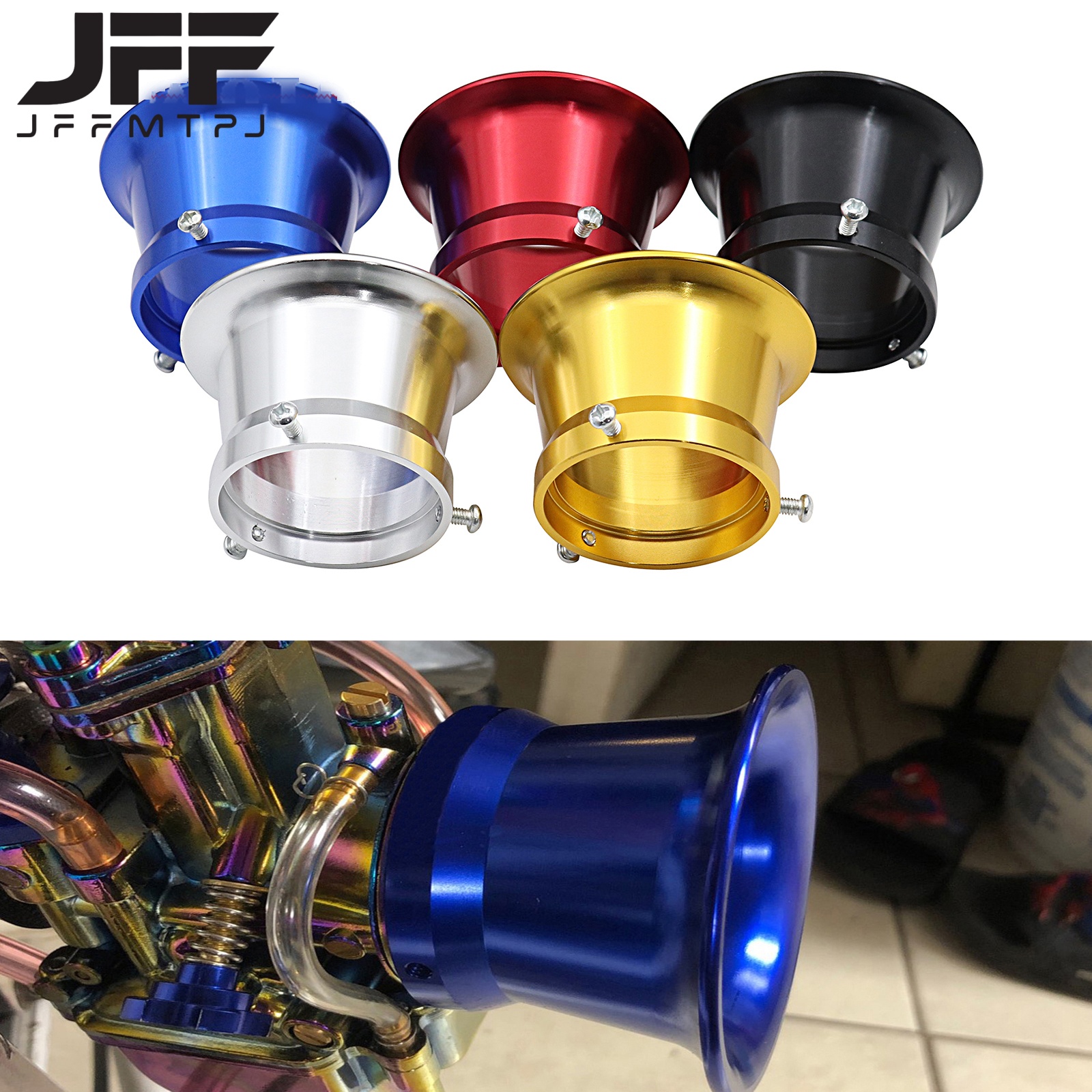 Musical Instrument Trumpet - オートバイ用エアフィルターウィンドホーンカップ、ハイヒン用合金トランペット、pwk、oko、mikuni、キャブレター、50mm、21mm、24mm、26mm、28mm、30mm、pe28、30