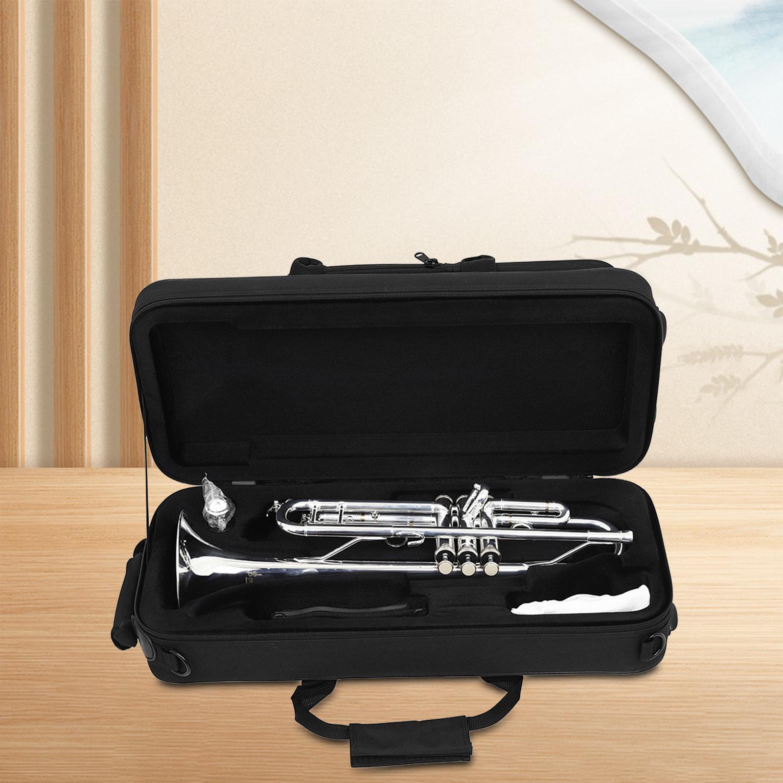 Musical Instrument Trumpet - トランペットギグバッグ ショルダーストラップ付きポータブル トランペットバックパック 楽器バッグ コンサート アウトドアショー