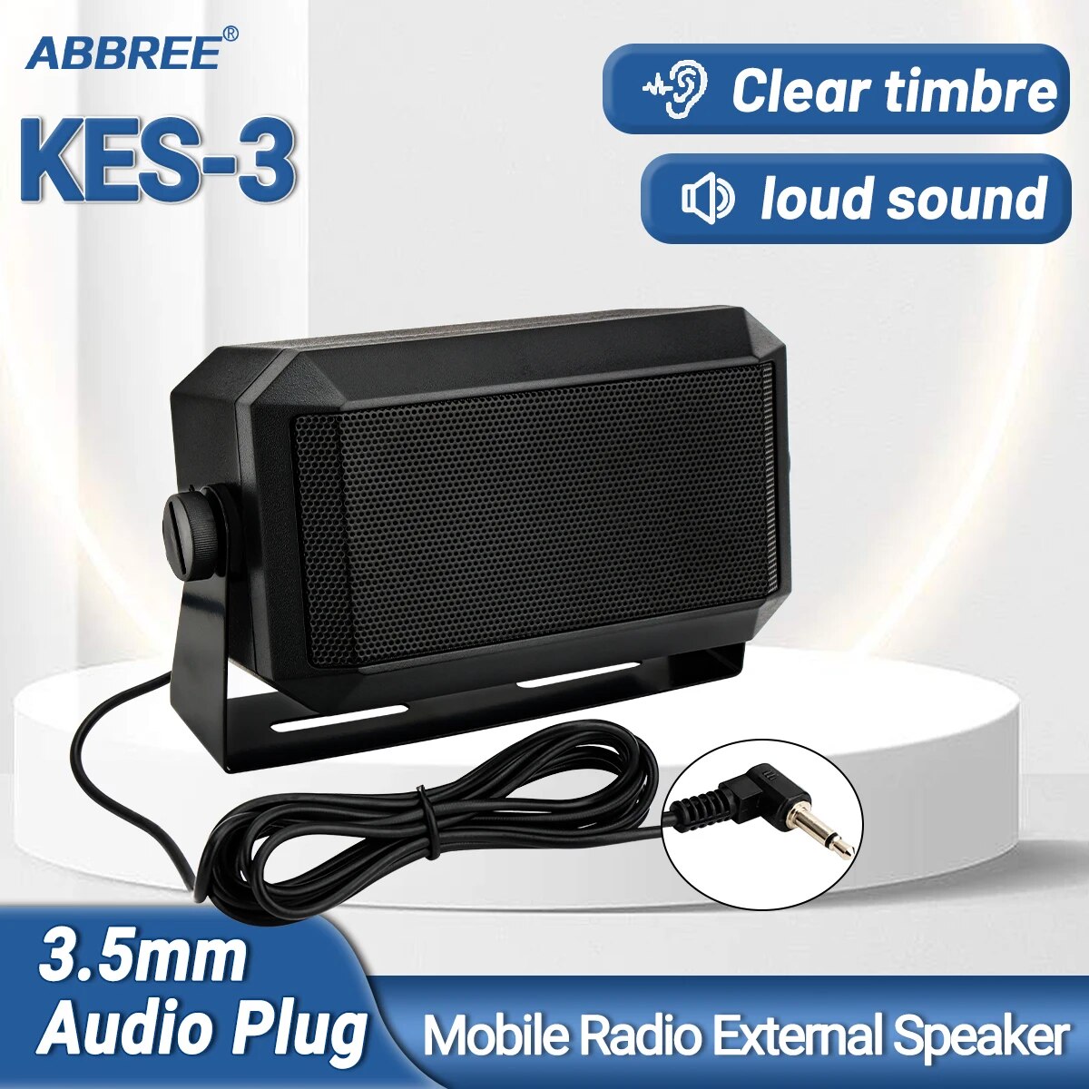 ABBREE 長方形外部通信スピーカー すべての 3.5 m - Musical Instrument Triangle のレビューと価格