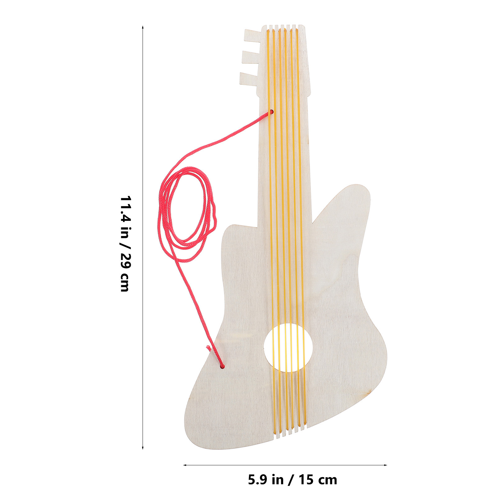 4セット木製ギター幼稚園DIYクラフトブランクペイント未完成 - Musical Instrument Diy For Kids のレビューと価格