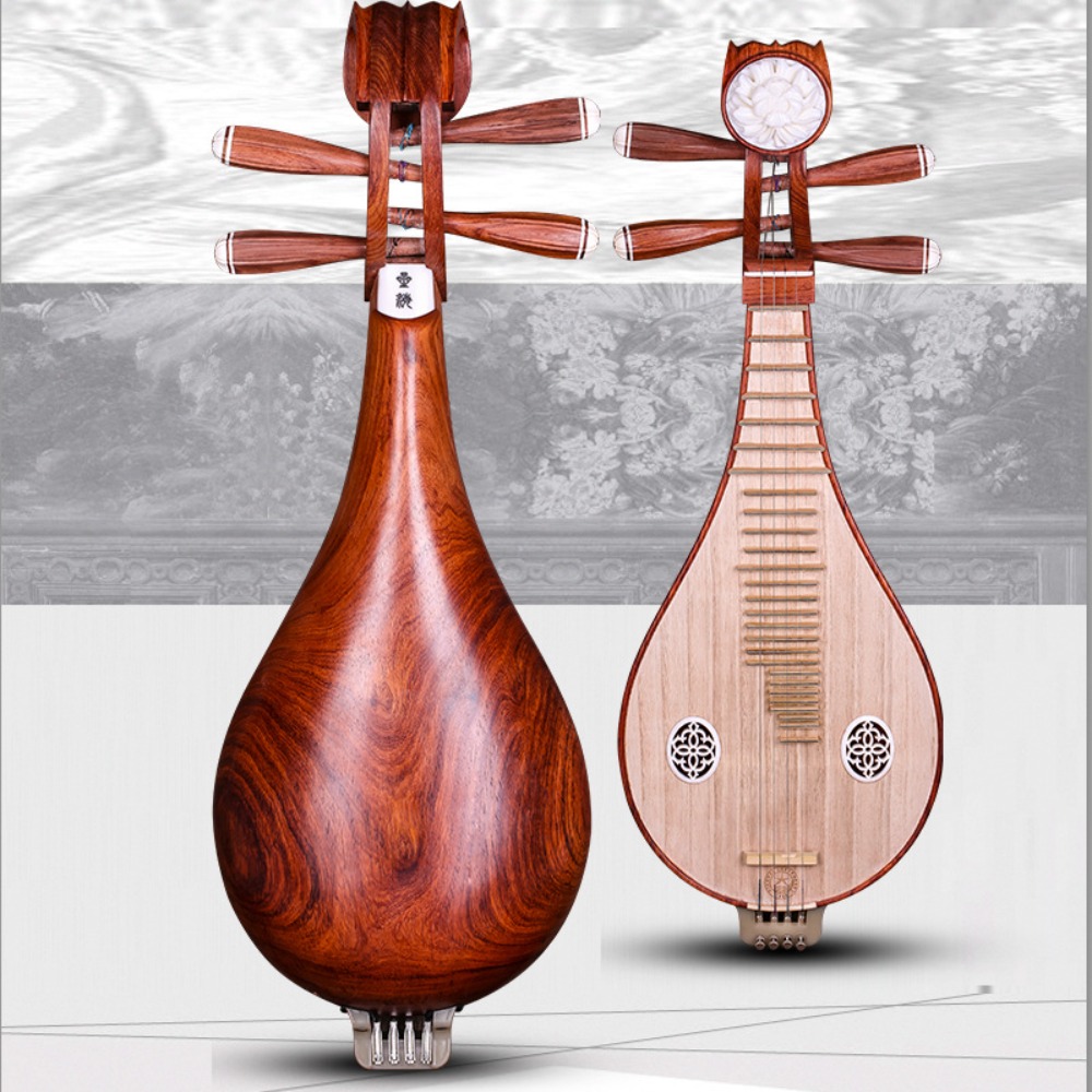 北京星海8414-A ローズウッド柳琴 中国民族楽器 牡丹模 - Musical Instrument Music のレビューと価格