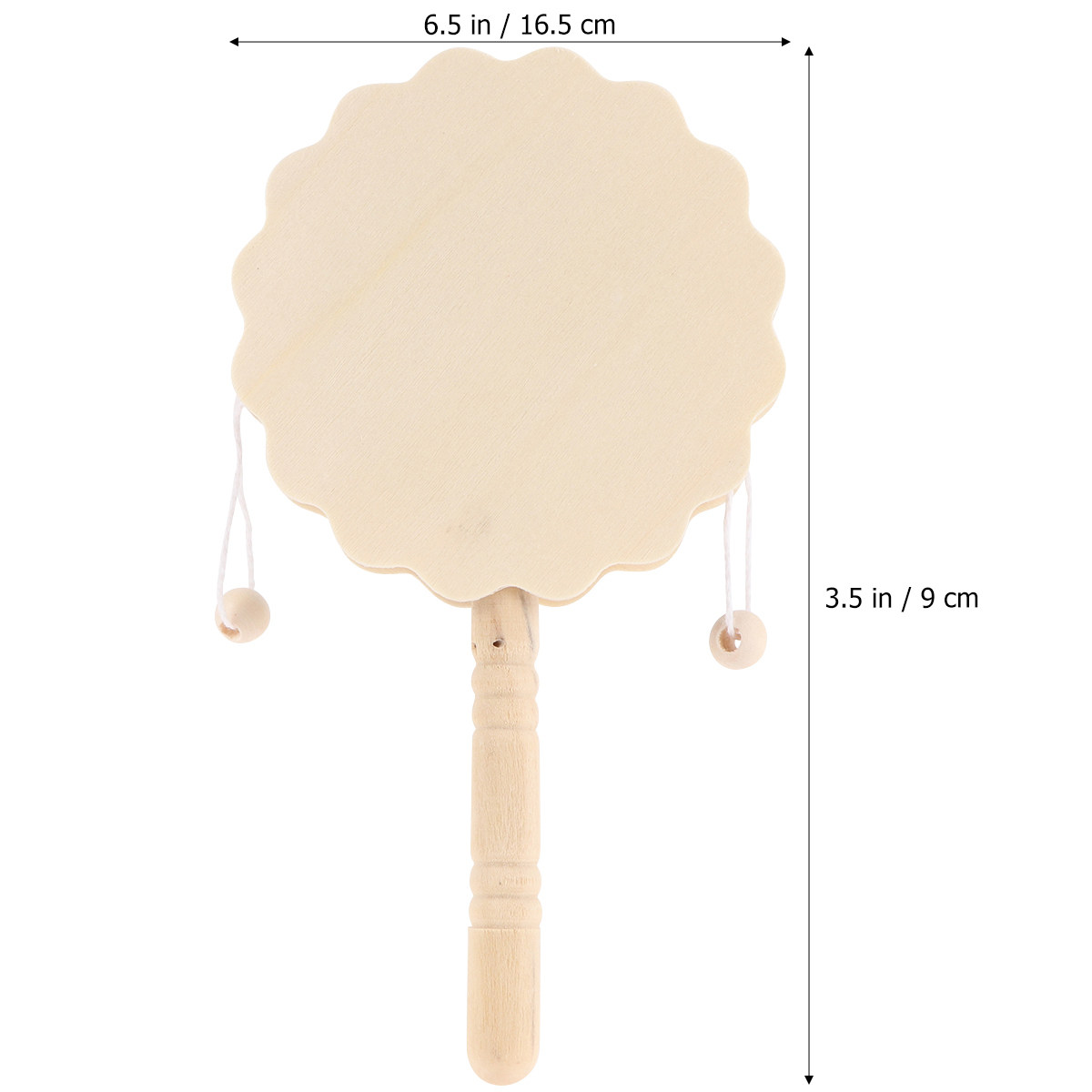 5 個ドラム型ガラガラ木製ガラガラドラム幼児用 DIY 絵画 - Musical Instrument Diy For Kids のレビューと価格