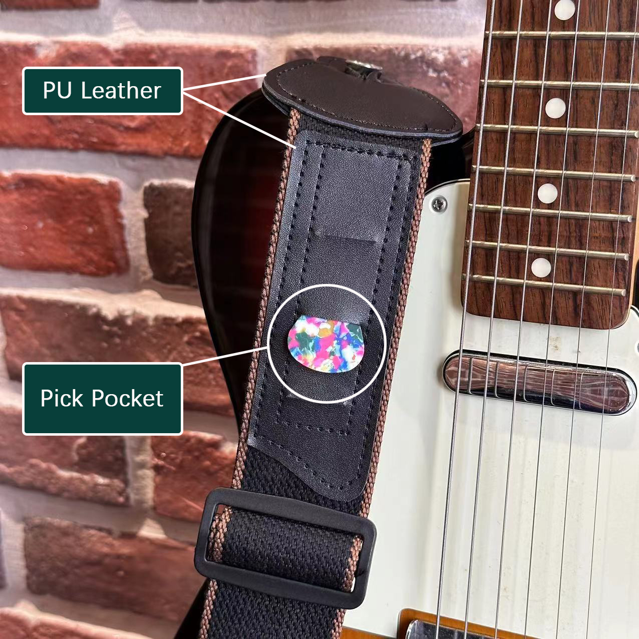 11 個のギターストラップ アコースティック/エレクトリック - Musical Instrument Note のレビューと価格