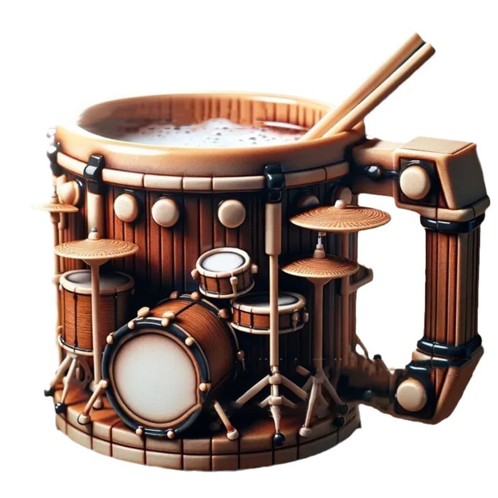 ノベルティ楽器コーヒーマグ、ユニークなノートデザインのコーヒ - Musical Instrument Like Piano のレビューと価格