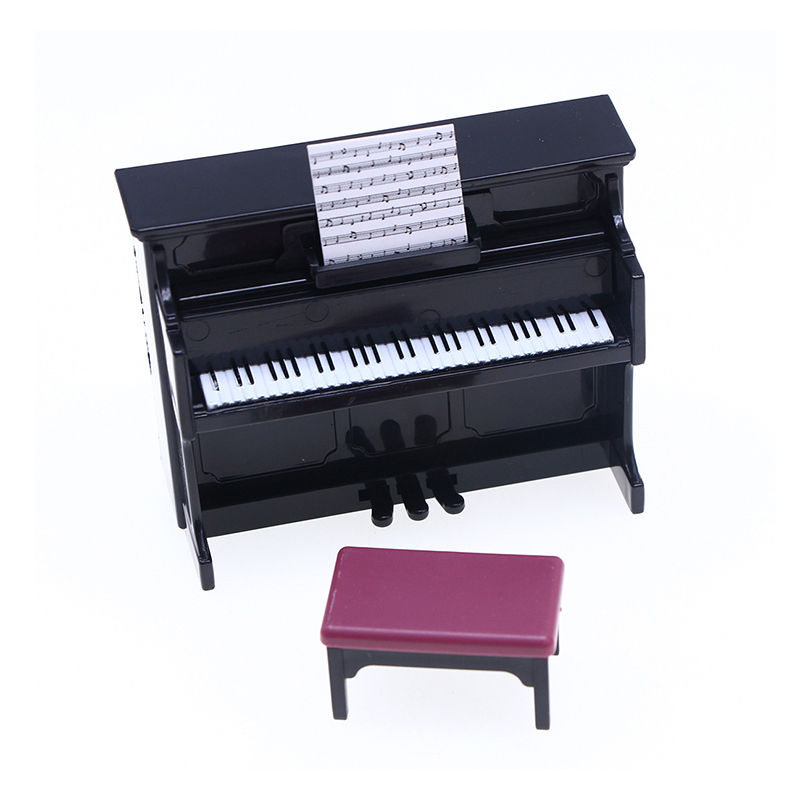 クラシックな1:12スケールのミニチュア楽器セット、ピアノ、 - Musical Instrument Like Piano のレビューと価格