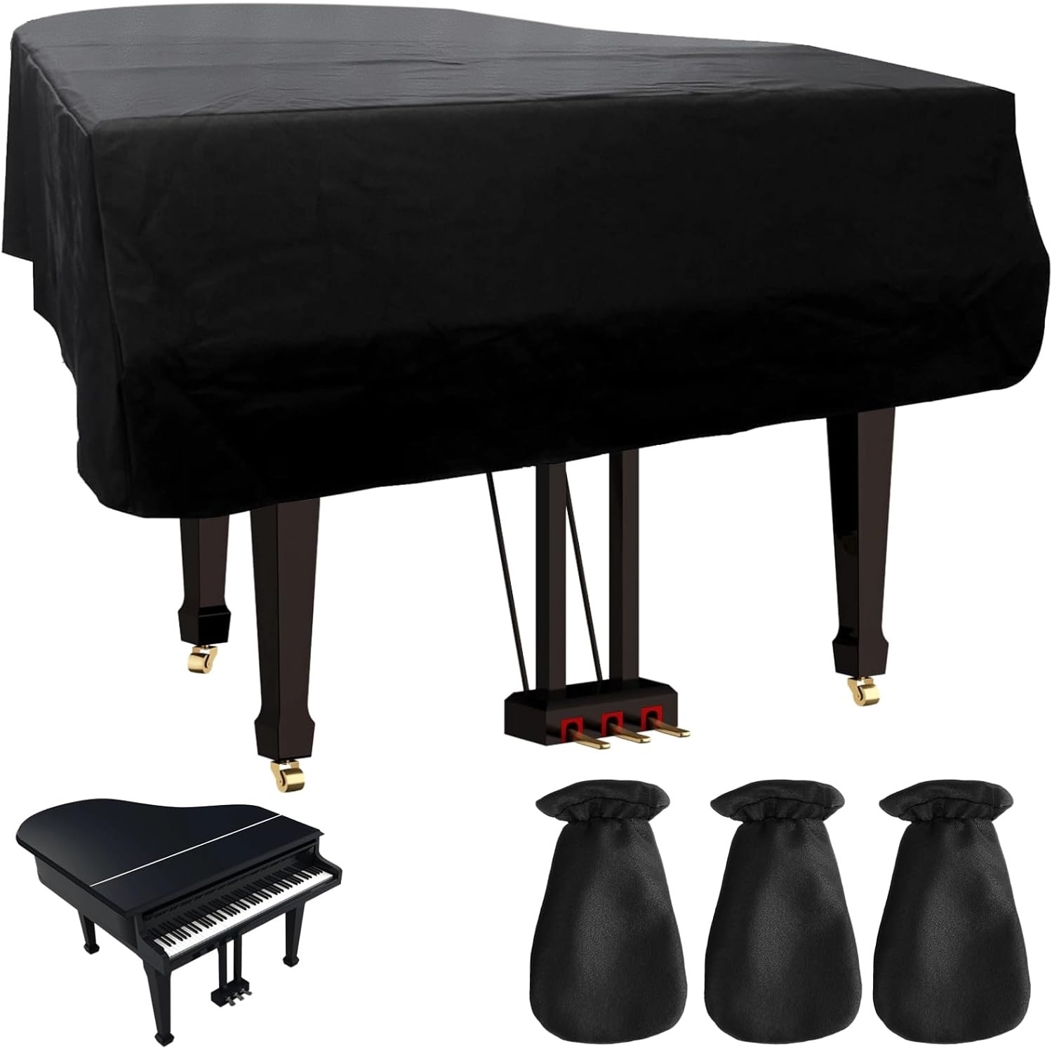 ピアノ保護カバーケース、ペダルスリーブ、フットパッド、楽器ア - Musical Instrument Like Piano のレビューと価格
