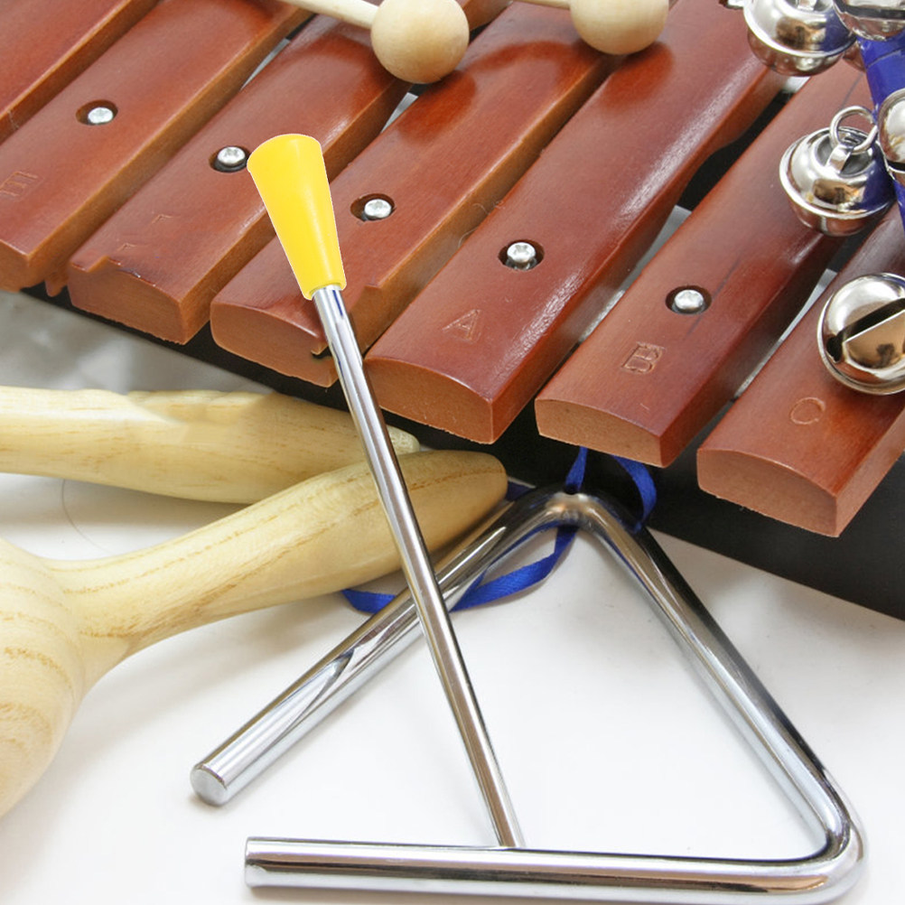 8 個の三角形鉄マレットスティック高靭性金属三角形鉄用品プロ - Musical Instrument Triangle のレビューと価格