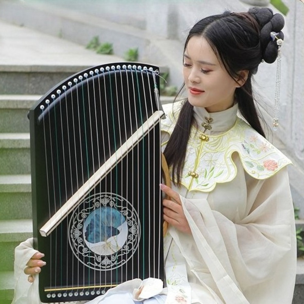 木製 21 弦ミニ Guzheng プロの指テクニックトレー - Musical Instrument Guzheng のレビューと価格