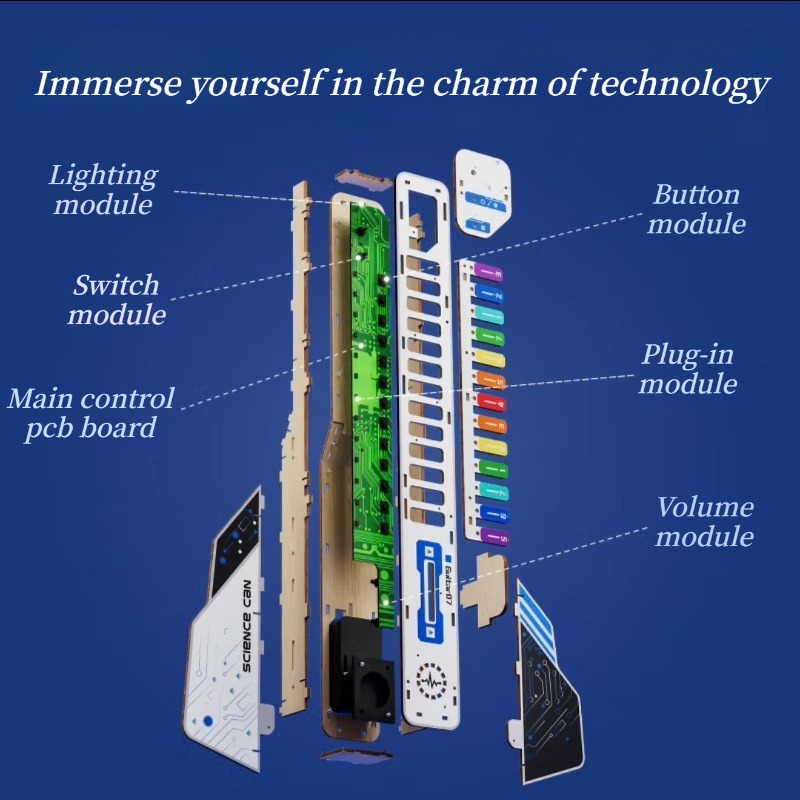 DIY ストリングレスエレキギターキット子供科学技術教育玩具 - Musical Instrument Diy For Kids のレビューと価格